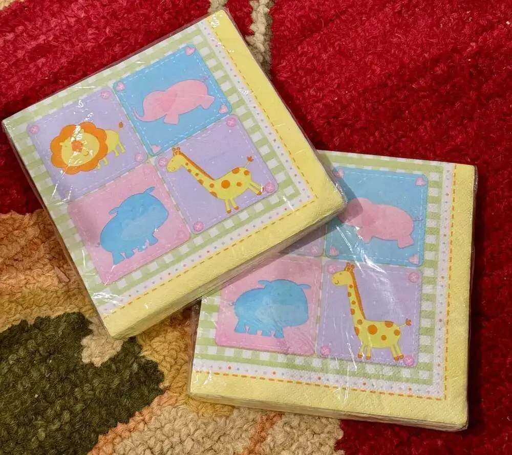 Party! Baby Safari Napkins 20 Pcs (2 packs!)